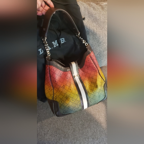 L.A.M.B. Signature Rasta Commodore Hobo Handbag - Picture 8 of 8